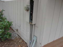 A Surface Mounted General Electric Circuit Breaker Panel