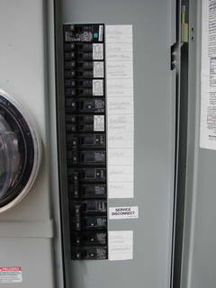 Circuit Breakers Clearly Labeled