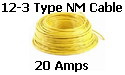 electrical wire - 12-3 Romex wire