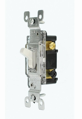 Leviton 1463 15 Amp, 120 Volt, Illuminated 3Way Light Switch