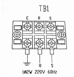 220 volt wiring terminal