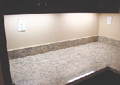 dark counter top lighting