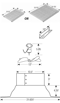 Solar Exhaust Fan Gable Mount Parts